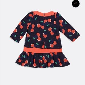 little marc jacob valentine's day 6M baby girls dress with cherry pattern